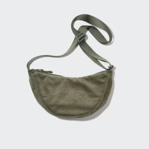 Uniqlo Corduroy Round Mini Shoulder Bag - Picture 1 of 6